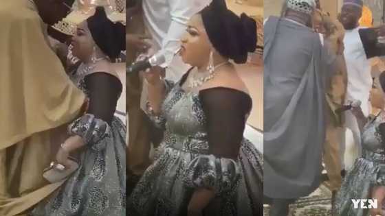 Husband moved to tears as wife kneels at her birthday party to thank him (video)