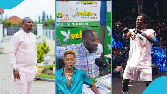Chief Biney kneels and apologises to Dr Osei Kwame Despite for Shatta Wale’s remarks