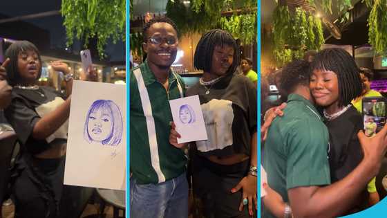 Gyakie in awe as fan Enil Art presents drawing to her, video melts hearts