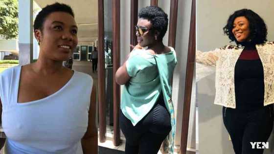 Bridget Otoo: TV star Causes Stir with no Makeup Video 'selling cement'; fans Shout