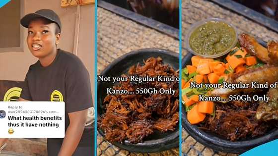 Ghanaian lady sells scorched jollof rice for GH¢550: "Not your regular kind of kanzo"