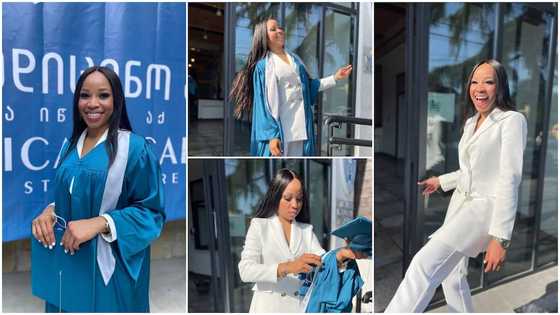 Smart lady emerges as Best Graduating Student in Medicine and Surgery abroad, shares graduation photos