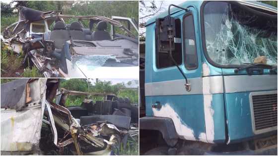 In Eastern Region: 5 perish as Ford bus crashes into spoilt tipper truck