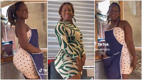 Celestine Etornam: 'Gob3' seller with curvy behind shakes body in spicy video, men drool