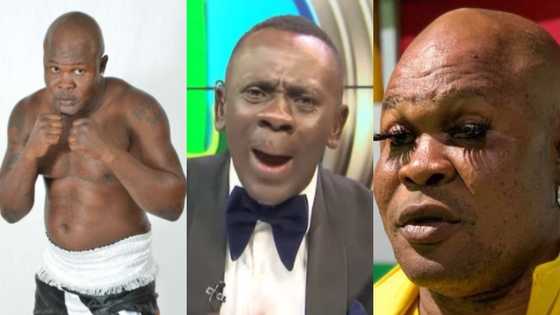 Bukom Banku boldly warns to 'beat' Akrobeto in video for talking about his bleached skin