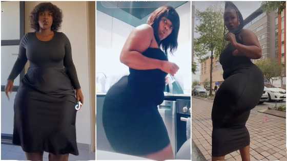 More than Hajia Bintu: Plus-size lady with unusual curvy hips exhibits moves in TikTok video, fans drool