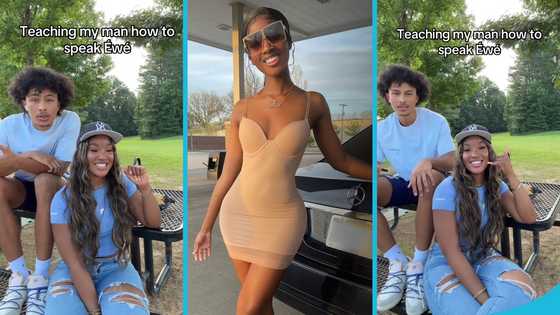 Kelly Bhadie teaches her boyfriend how to speak Ewe, video awes many