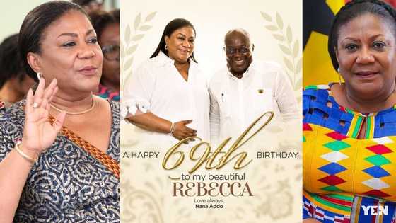 Old photo of Akufo-Addo's wife as a breastfeeding mother pops up on her birthday