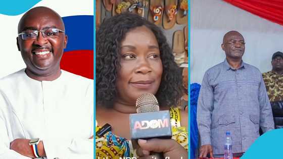 NPP primaries: Market woman picks Bawumia over Ken Agyapong, lists reasons ex-MP can't be president