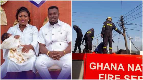 Police man and his beautiful family perish in fire that hit their barracks in Kumasi