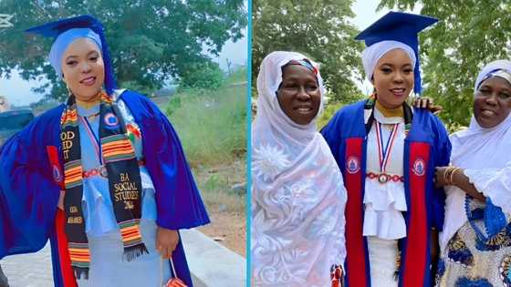 Visually impaired Ghanaian lady defies odds to bag her first degree at UEW
