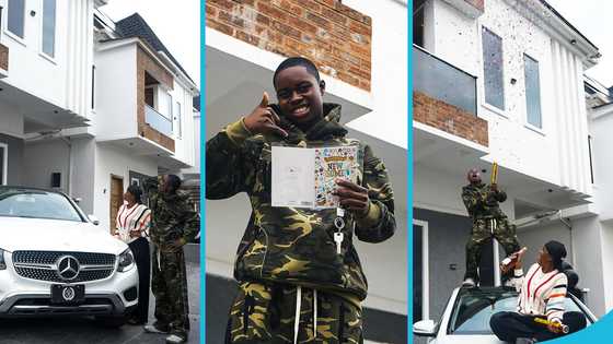 Peller: 20 year old Nigerian streamer buys his first home, celebrates with his lover Jarvis in a video