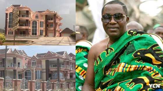 Video of Osei Kwame Despite's gargantuan mansion in his hometown pops up