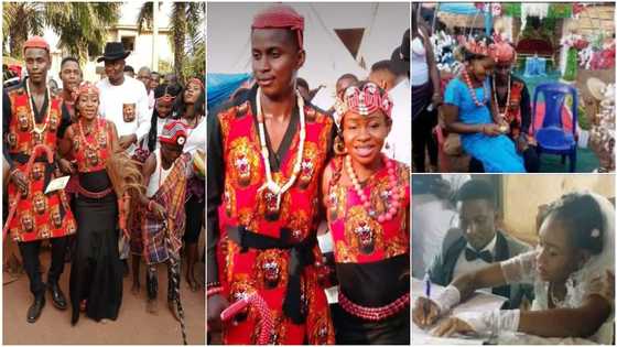 Couple who have been dating for 12 years finally tie the knot in beautiful ceremony