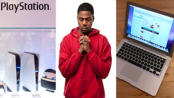 Francis: 5 years unemployed TTU graduate with PS5 & MacBook Campaigns for E-levy; Ghanaians shout