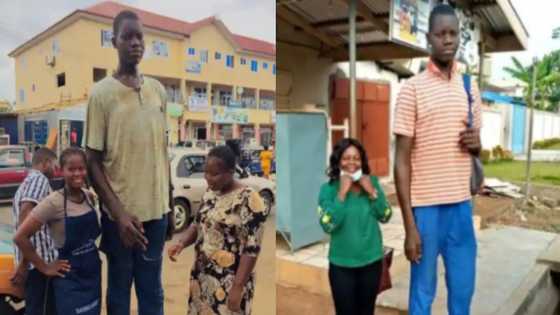 22-year-old tallest man in Volta Region awarded 1-year contract as brand ambassador for food company