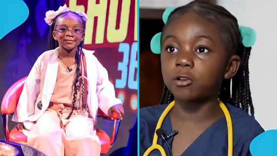Adjoa Lil Doc: Child prodigy delights as she scores excellent grades in her exams, asks mum for a treat