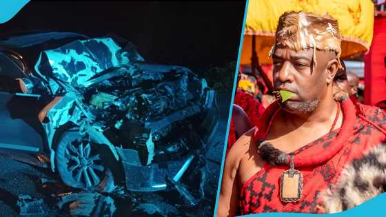 Powerful Ghanaian pastor's prophecy comes to pass after Ga Mantse's car accident, video