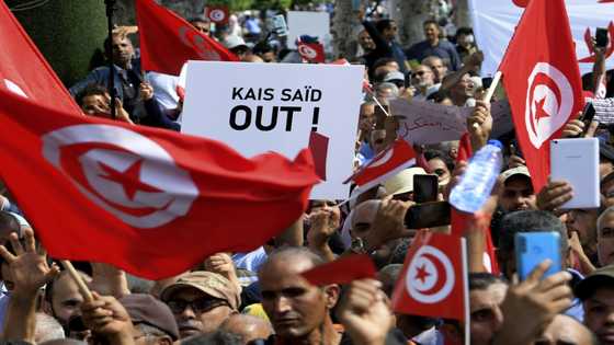 Tunisian protesters denounce 'coup', demand president's removal