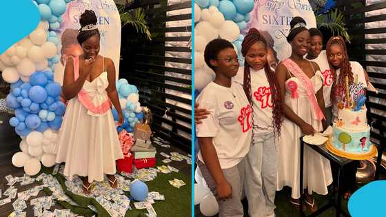 Ghanaian girl celebrates 16th birthday, teenage friends shower her with cash and gifts: “Dada ba”