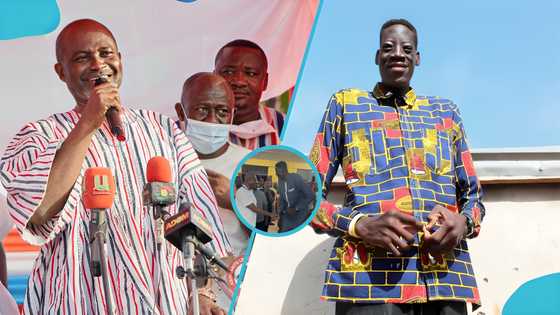 Kennedy Agyapong meets Ghana’s tallest man, bonds with him in adorable video