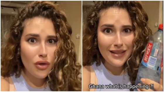 Foreigner reacts surprisingly to the price of bottled water in Ghana, jumping from GH₵1 to GH₵3 in 3 days