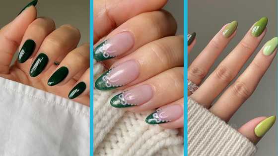 25 bold and classy green nail designs for a statement manicure look