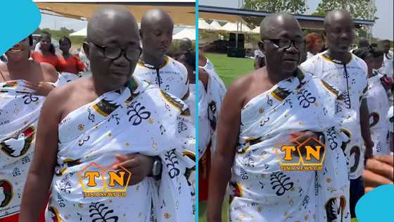 Daddy Lumba's new Abusuapanin attends the celebration of the life of Akosua Serwaa