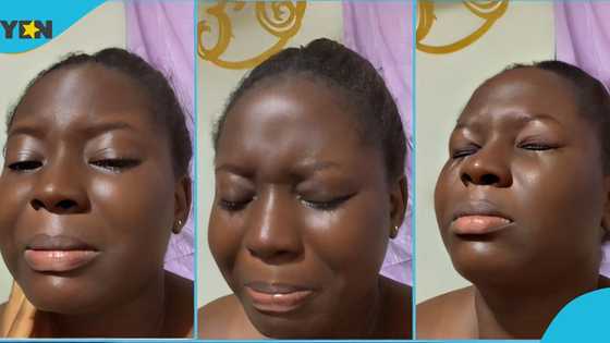 Young lady cries over hardship and lack of opportunities in Ghana, video evokes sadness