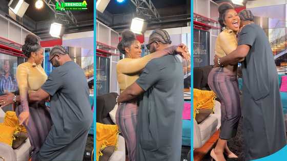 Empress Gifty gets cosy with Bullgod on United Showbiz in a viral video: "Show your husband some respect