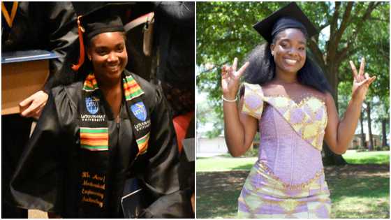 Ghanaian lady becomes first aeronautical engineer in her family, peeps praise her: “You deserve it”