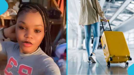 Nigerian woman shares emotional video after spending a year in Ghana: "Bye bye Ghana"