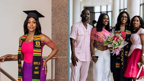 Ghanaian graduate pays heartfelt gratitude to family after earning first degree