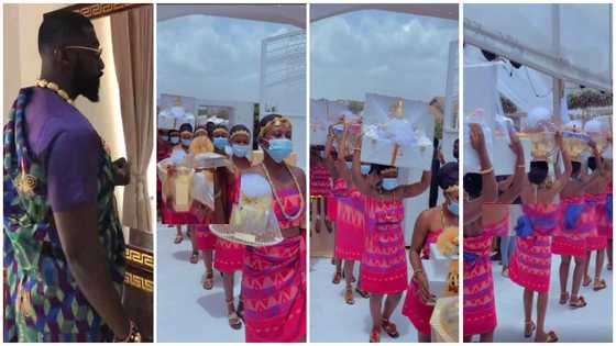 Video of gargantuan engagement list presentation at Kojo Jones' marriage drops