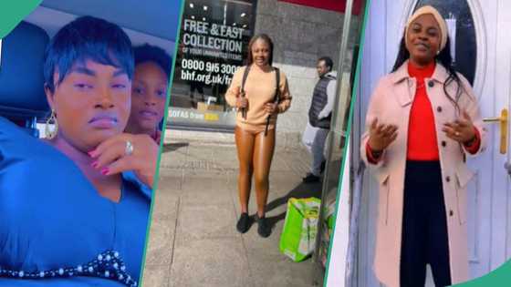 Lady and kids leave UK, return to Nigeria, says work is too much abroad: "I no come again"