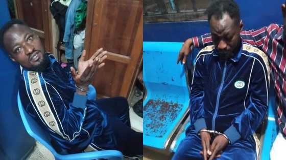 Funny Face arrested during TV interview for threatening baby mama, others; photos drop