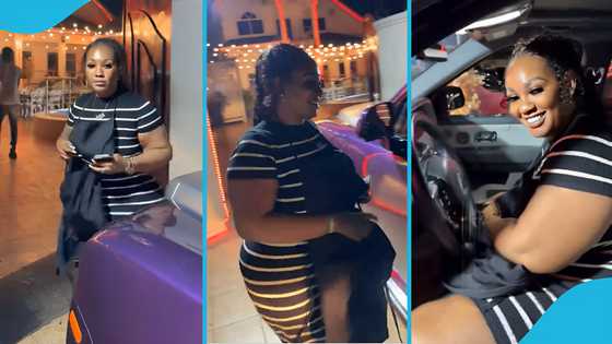 Chez Amis pauses work at her Attiéké restaurant to flex in her new Rolls-Royce