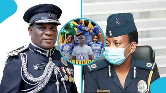 IGP Yohuno, Lydia Donkor in joyful celebration after Police Ladies lift Women’s Premier League title