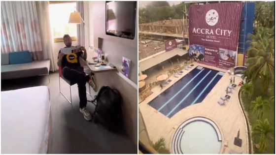 Two foreigners visiting Ghana outraged after paying GH₵942 for hotel room; peeps react