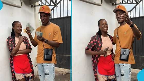 Street hawker gifted thousands of cedis by followers of a Kumasi-based content creator