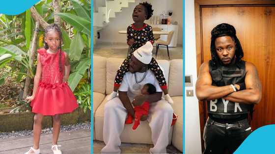 Island Frimpong: Medikal's daughter sings a Christmas carol for her brother and dad