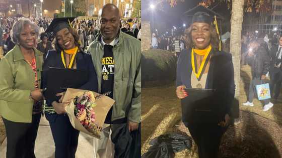 Black Girl Magic: Lady celebrates bagging 2nd master's in Computer Science; drops beautiful photos