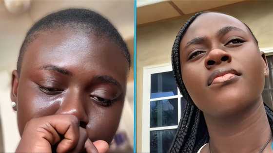 Ghanaian lady cries on social media after boyfriend told another girl she's just a friend