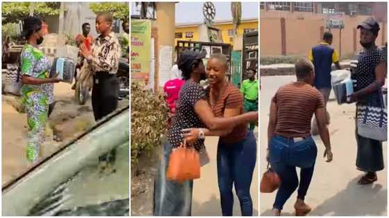 Kind hawker gifts lady free nose masks on the street & receives Ghc300 as reward in video