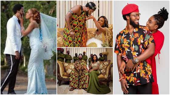 Simple and classy: After 8 years of friendship; YFM presenter PM marries lover, peeps react to cute photos