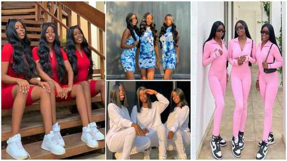 Pretty triplets going viral as models explain why they wear the same outfits daily