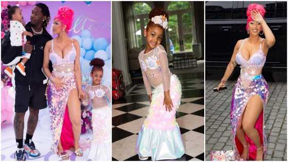 Cardi B, and daughter Kulture stunned in star-studded mermaid outfits for birthday party