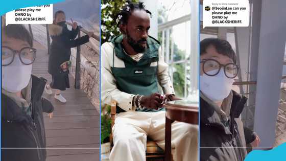 Chinese man & woman jam to Black Sherif's Oh No, warms hearts