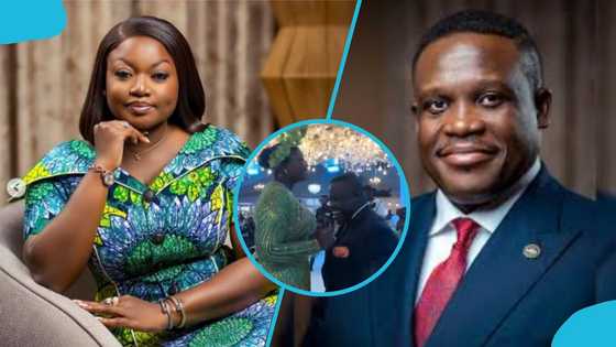 Sam George's industrious wife who takes care of him slays in green outfit at her brother-in-law's wedding