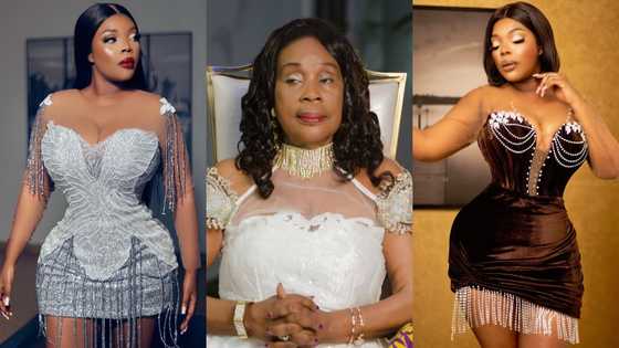 Veteran actress Maame Dokono's 5th child flaunts her hourglass figure in stunning birthday photos